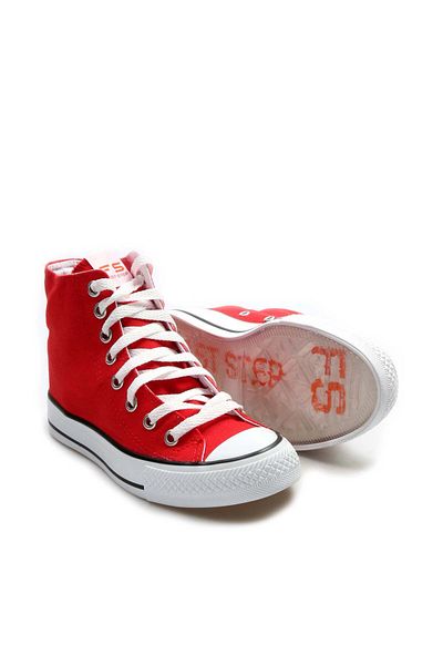 Ayakkabıhane Red Lace-Up Unisex Sports Sneaker Shoes Ah1E6202411105