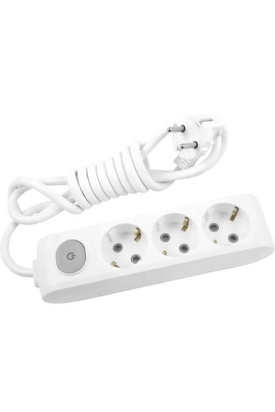 PANASONIC Cablu prelungitor 3 prize 5 metri + întrerupător X-tendia Alb