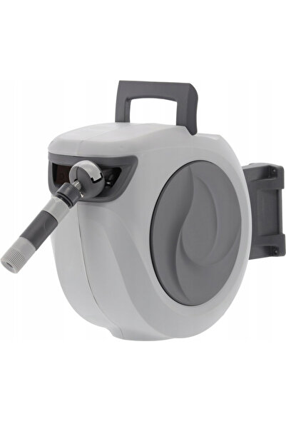 SERSIMO Tambur automat pentru furtun de grădină, 20 m, montare pe perete, piv...