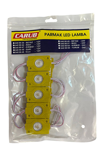 Carub Parmak Lamba Tek Lens Turuncu Amber 10'Lu 12v BR 040 99 46