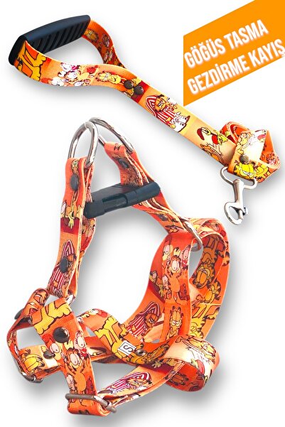 Angelapets Köpek Tasması ( Göğüs Tasması ) Gezdirme Kayışı Set Baskılı Seramik Bardak Hediyeli