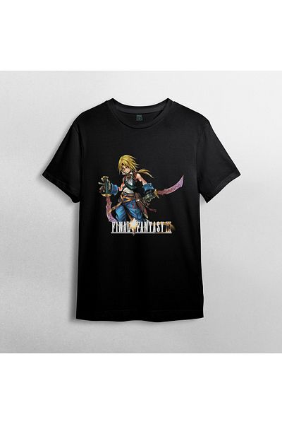 Pixxa Final Fantasy Ix Zidane 100% Cotton Crew Neck T-Shirt Model 2