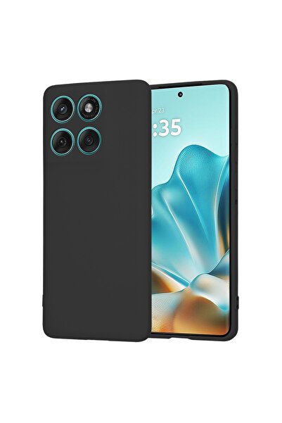 bestcase Carcasă subțire din silicon pentru Motorola Edge 60 Fusion, neagră mată