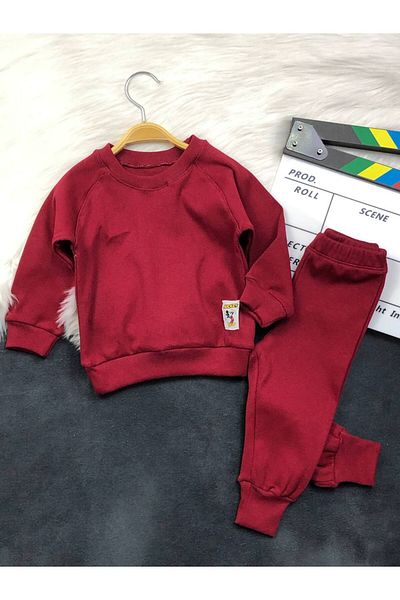 KGN GİYİM Baby Girl Bottom Top Tracksuit Set