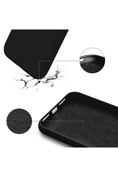 bestcase Carcasă premium din silicon pentru Apple iPhone 15 Plus, neagră