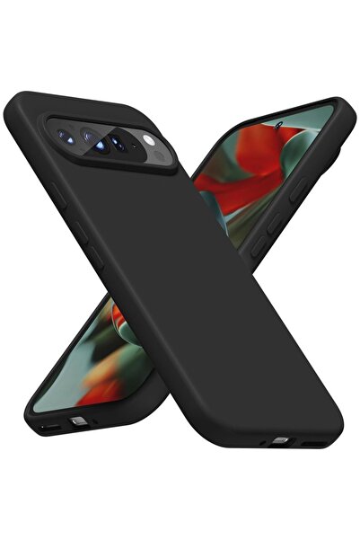 bestcase Carcasă subțire din silicon pentru Google Pixel 9 Pro XL, negru mat