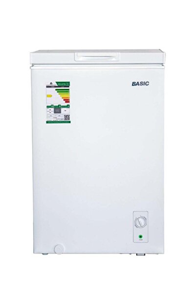 BASIC Ground freezer, basic, 3.5 feet, 99 liters, inverter, white