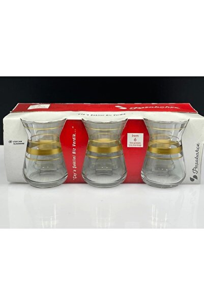 Paşabahçe 42451 Altın Bant İrem Çay bardağı 132 cc 6'lı