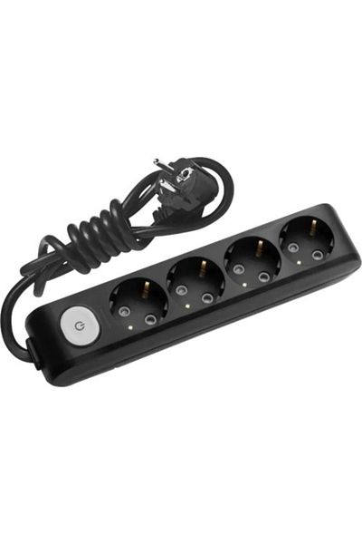 PANASONIC Extension cord 4 sockets 1.5 meters + switch X-tendia Panasonic, Black