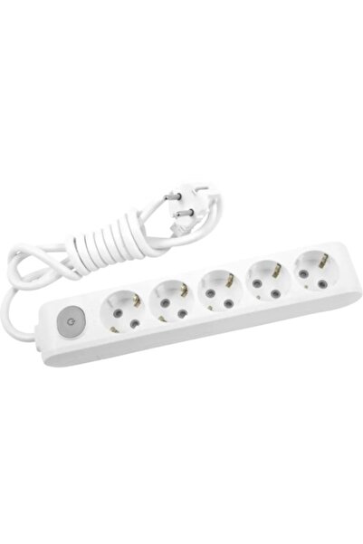 PANASONIC Extension cable 5 sockets 3 meters + switch X-tendia Panasonic, White