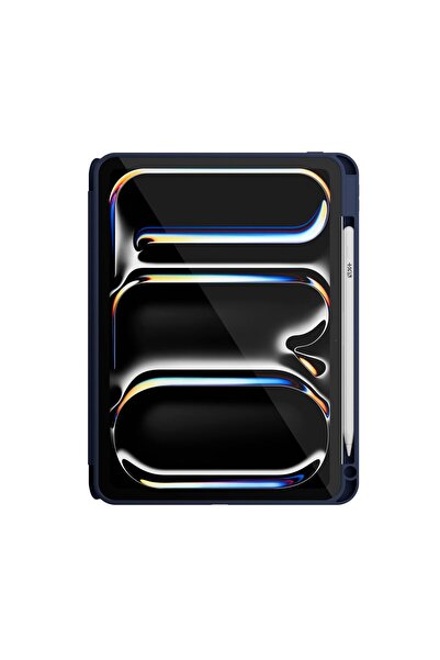 NOA Husa de protectie Rollcase pentru iPad Pro 11" M4, cu suport pentru stilou, Albastru