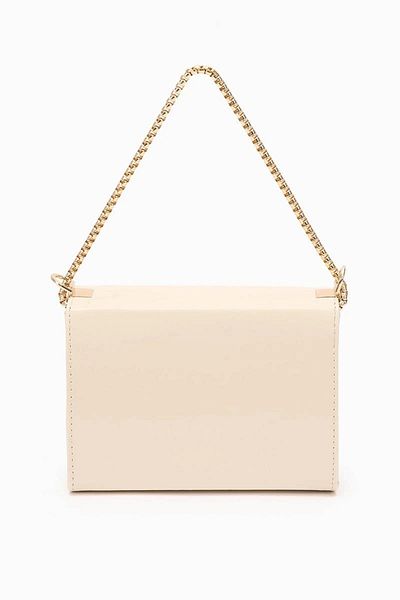 Levidor Cream Patent Leather Women's Shoulder Bag 930106