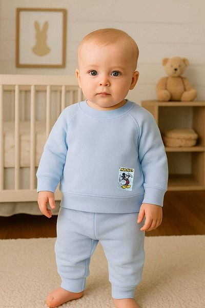 KGN GİYİM Baby Girl Bottom Top Tracksuit Set