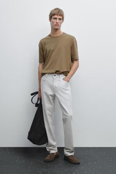 Massimo Dutti %100 pamuklu orta kalınlıkta t-shirt