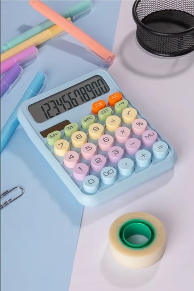 Genel Markalar Pinterest Hesap Makinesi 12 Hazneli Lcd Ekran Açılı Geniş Ekran,güneş Enerji Ve Pilli Hesap Makinesi