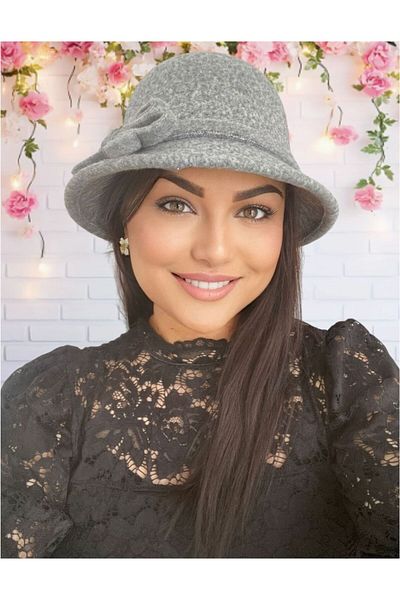 Confortino Women's felt hats with small brims - ONE SIZE, ADJUSTABLE