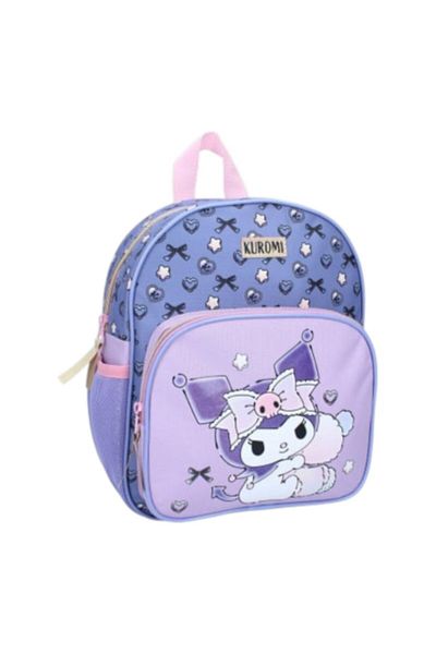 Hello Kitty Children's backpack, 29x23x10 cm, reinforced and adjustable straps, multicolor, Forever Yours, Kuromi