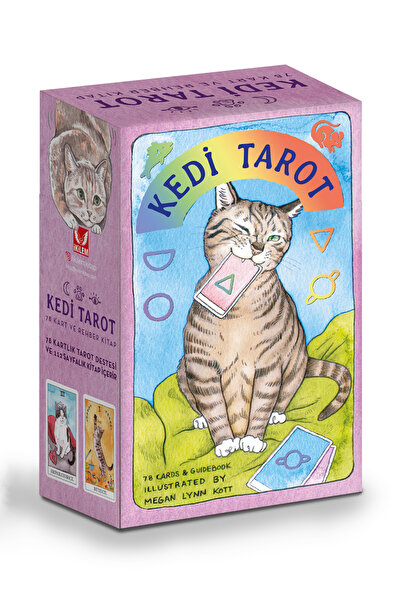İkilem Yayınevi Kedi Tarot Destesi - 78 Tarot Kartı Ve Rehber Kitap Özel Kutulu Set