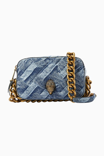 Kurt Geiger Kensington Small Camera Bag Denim Çanta