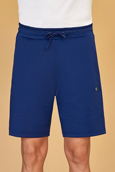 SPORTEMPT Pantaloni scurți pentru bărbați cu panouri cu logo - bleumarin