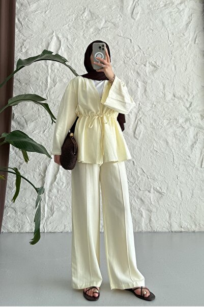 Rimel Moda Benan Stone Suit Yellow