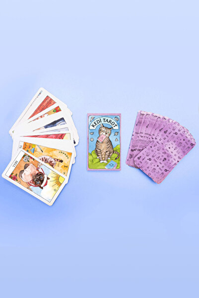 İkilem Yayınevi Kedi Tarot Destesi - 78 Tarot Kartı Ve Rehber Kitap Özel Kutulu Set