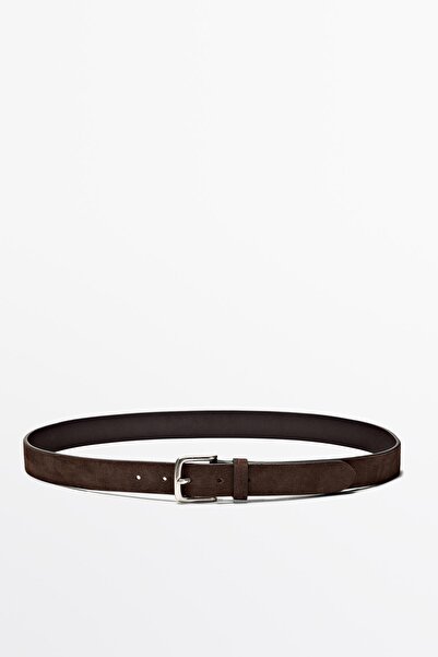 Massimo Dutti Kalın yüzeyli napa kemer