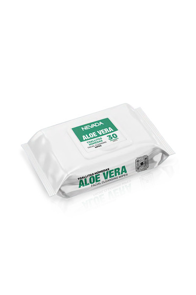 NEVADA مناديل تنظيف الوجه بالصبار من نيفادا – 30 منديل لإشراقة طبيعية ونقاء فوري