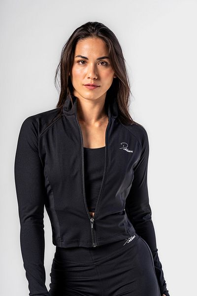 Nebbia Black fitness jacket with zipper Deni x 314