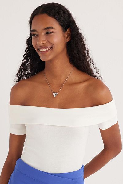 Tudors Women's Standard Fit Regular Cut Ecru Strapless Blouse