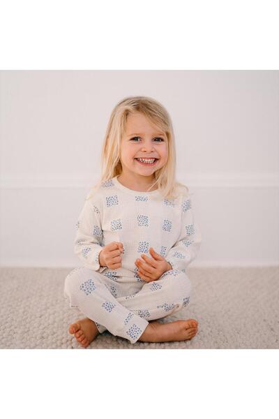 Antebies Plaid Floral Long Sleeve Tshirt Pants Set