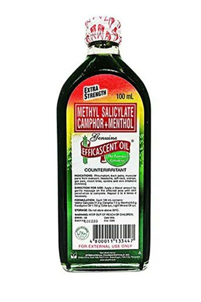 Genuine ساليسيلات الميثيل، الكافور، المنثول، زيت فعال، قوة إضافية، 100 مل