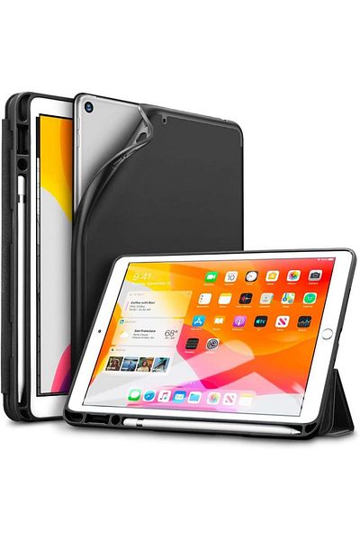 OFIYAA Ovia iPad Pro 11-inch Case 2020-2024 Black with Pen Holder