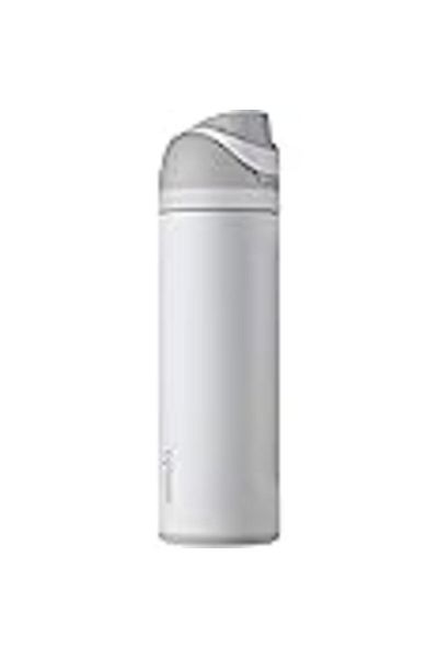 owala FreeSip C03766 Insulated Stainless Steel Water Bottle with Push Button and Built-in Straw, 710
