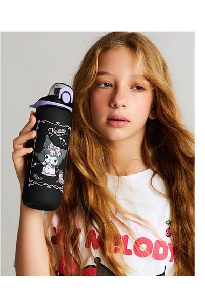 LC Waikiki Lcw Accessories Mixed Kuromi Printed Girl's Water Bottle 630 ml