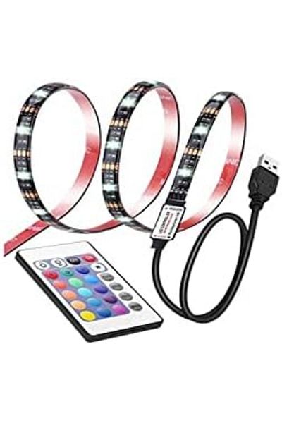 Twisted Minds LED RGB Strip for TV Backlighting, Remote-Controlled, 2 Meters, Multicolor