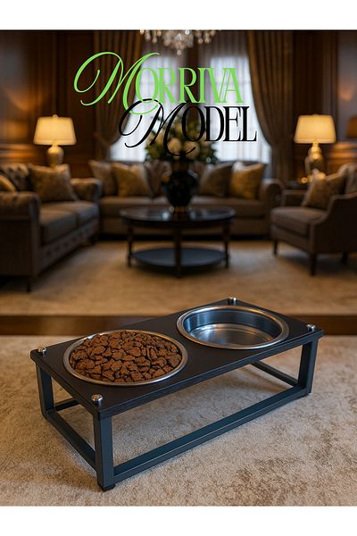 Okay Healthy Eating Stand for Cats and Dogs, Stainless Steel Stylish Design and Non-Slip Feet
