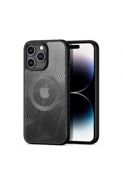 Modo Carcasă MagSafe pentru Apple iPhone 15 Pro Max Dux Ducis Aimo Mag Neagră