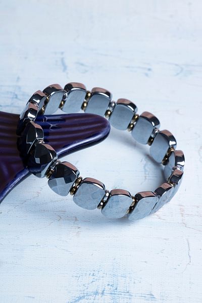 DENİZ Certified Terahertz Natural Stone Bracelet