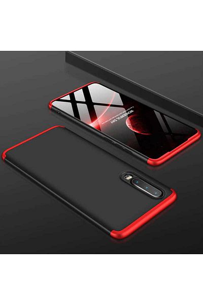 HTstore Huawei Compatible P30 Case Zore Ays Cover-Black-Red