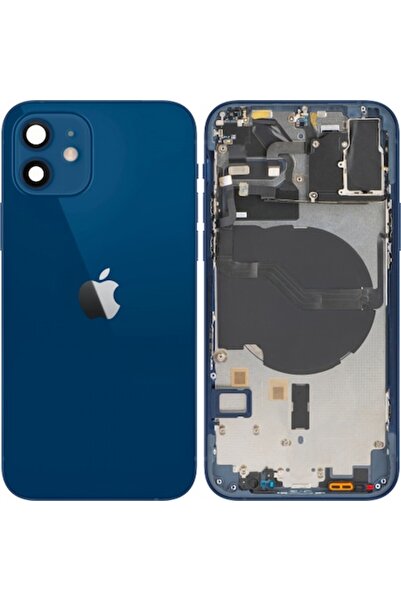 Modo Capac Baterie Apple iPhone 12 Cu Carcasa Mijloc Albastru Swap