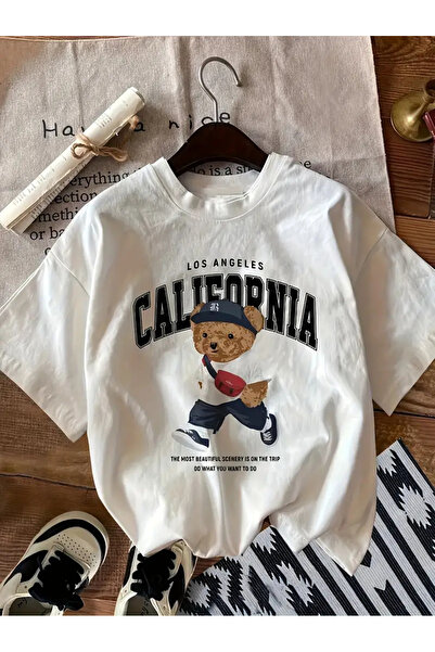 haha تي شيرت مطبوع عليه كاليفورنيا للجنسين