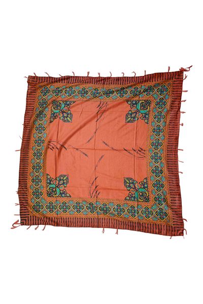kızca Indian Silk Scarf Red 110 Luk