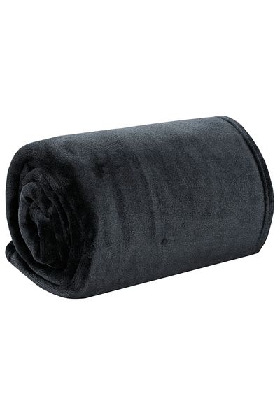 StartOver Coccolino soft and fluffy blanket for 2 people, 200X230 cm, Black