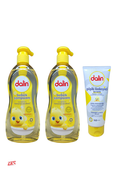 Dalin Baby Shampoo 500 X2 Pieces + Diaper Rash Cream