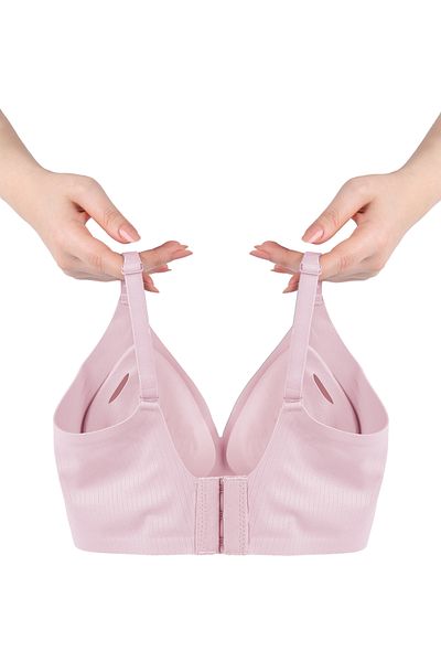 koza iç giyim Unwired Invisible Ribbed Camisole Seamless Bra with Removable Pads