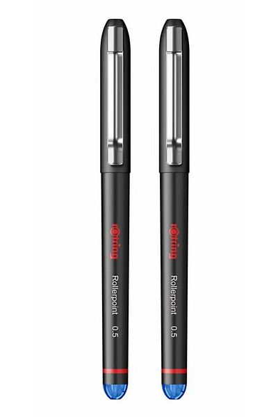 Rotring Set of 2 Rotring rollerballs, alabaster