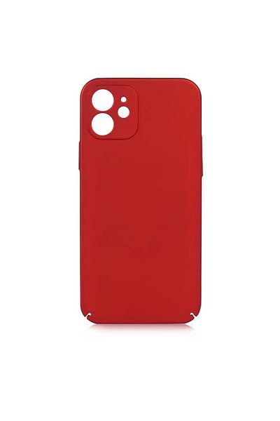 HTstore iPhone Compatible 12 Case Zore Kapp Cover-Red