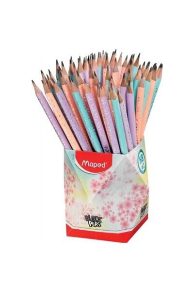 Maped Creioane cu guma Black Peps Pastel HB 72 buc/set,