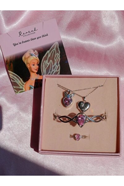 Reorah Collection Swan Princess Odette Kolye, Yüzük, Bileklik Set